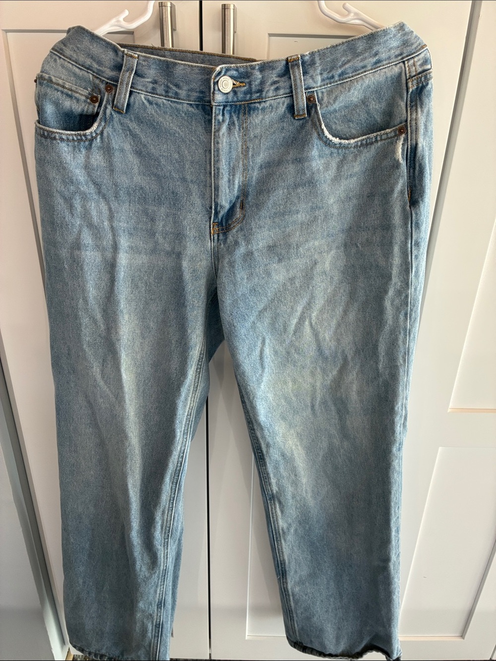 RSQ Jeans Womens 29 Light Wash Low Rise Relaxed Wide Leg Baggy Denim Y2K
